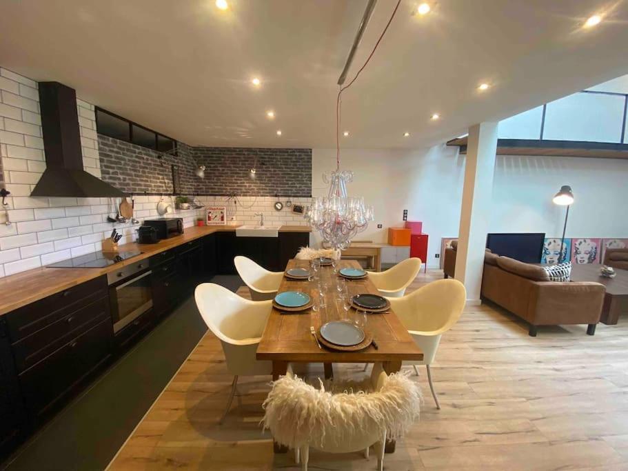 Rare ! Loft Atypique Centre-Ville Parking Jardin Reims Eksteriør billede